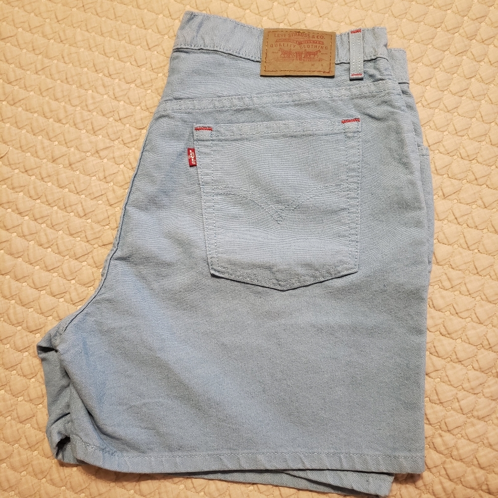 Levi's light blue denim shorts
